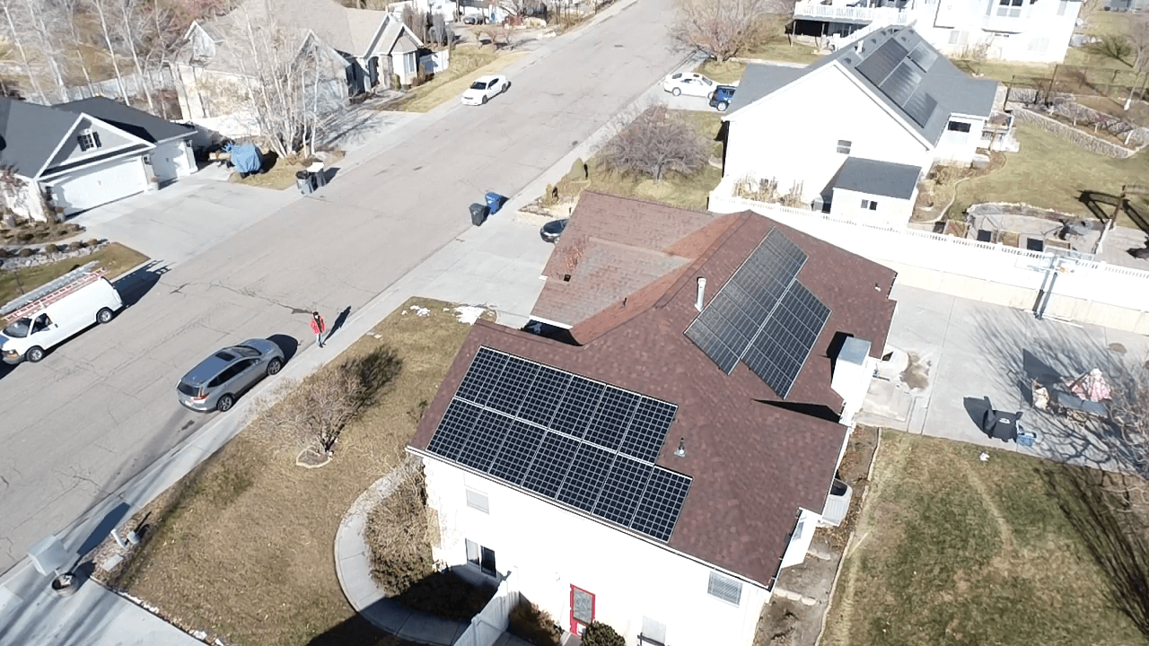 Lg Solar panels on roof